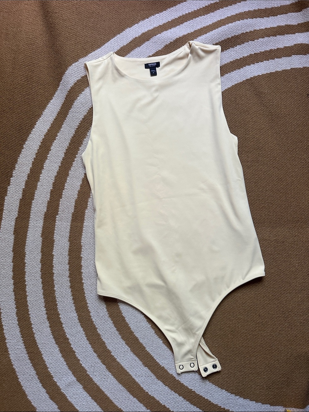 Express Light Yellow Sleeveless Bodysuit